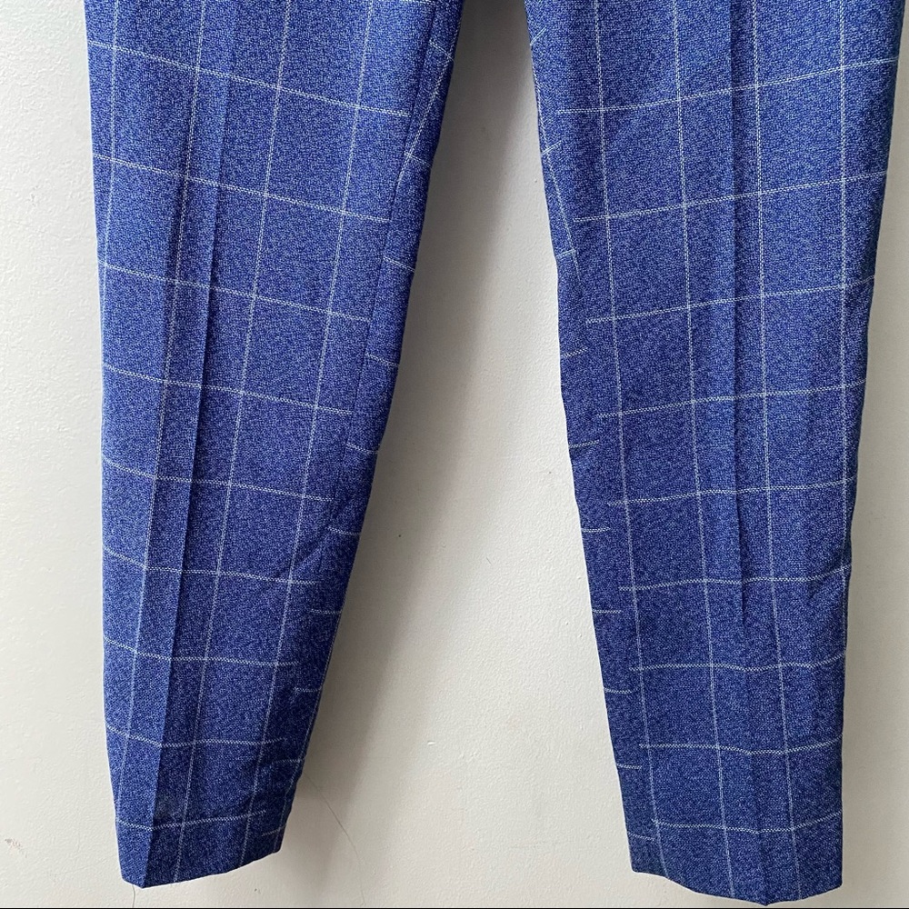 Slim Skinny Fit Plaid Trousers - Picture 3 of 6